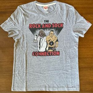 HOMAGE WWF/WWE The Rock & Mankind "Rock & Sock Connection" T-Shirt